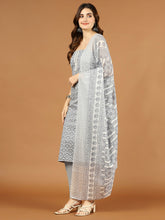 Neck Patti Printed Cotton Unstitched Suit Piece With Dupatta